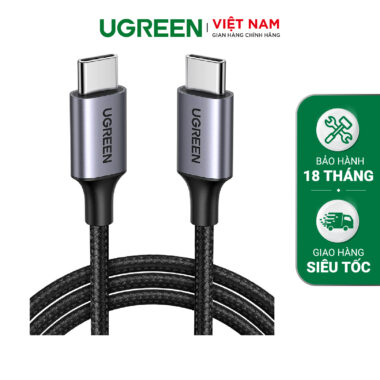 Cáp sạc nhanh Type C UGREEN US261 - Sạc nhanh PD 60W - Tốc độ truyền 480Mbps dài từ 0.5-2m