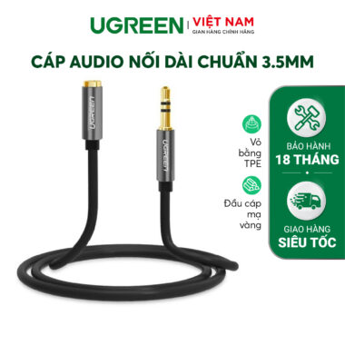 Dây AV nối dài 3.5mm đầu mạ vàng dài 3m UGREEN AV118