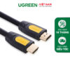 Dây cáp HDMI 1.4 thuần đồng 19+1, hỗ trợ 4K 3D dùng cho máy tính, tivi, máy chiếu và Ps4 dài 1M UGREEN HD101 10115