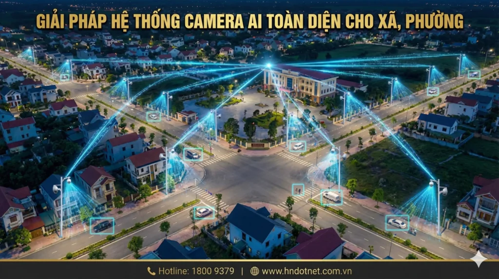 GIẢI PHÁP HỆ THỐNG CAMERA AI TOÀN DIỆN CHO XÃ, PHƯỜNG